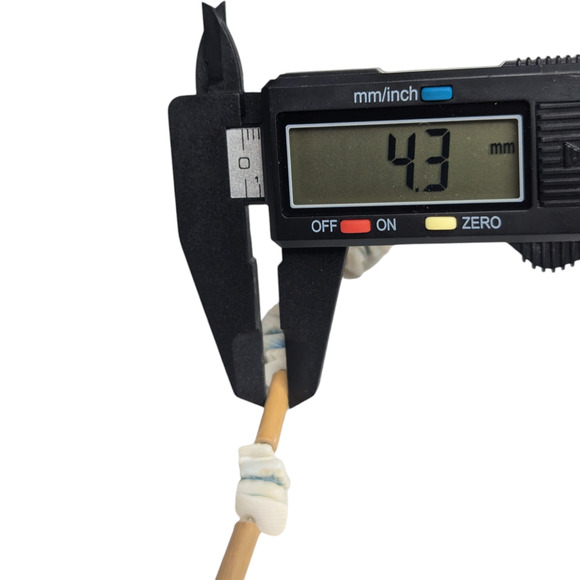 Hawaiian Blue White Pukka Shell and Wood Choker Necklace Vintage Boho Jewelry - Picture 3 of 7